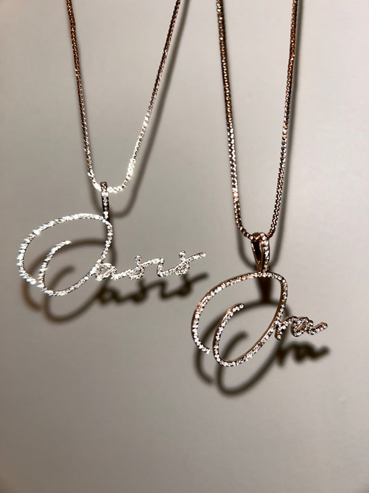 Diamonds In Your Name Pendant Necklace (1 necklace)