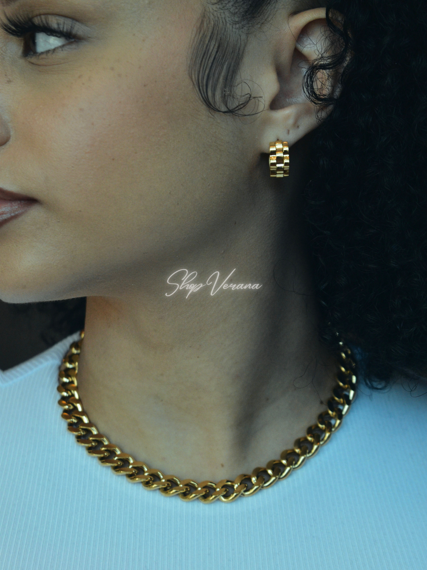 Gold Rolly Hoops