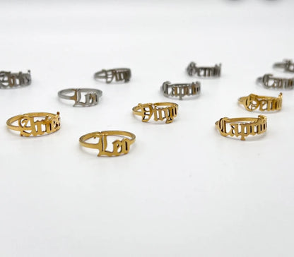 18k Gold plated zodiac ring (Adjustable)