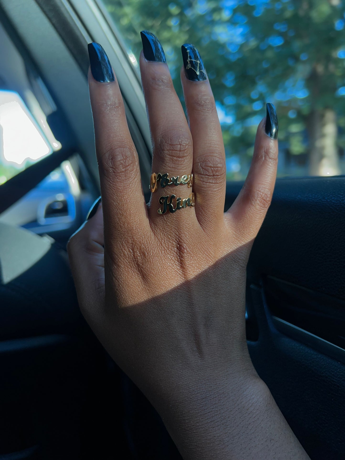 Custom Two Names Ring