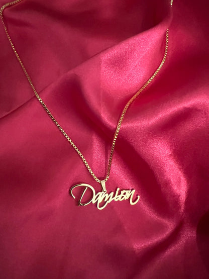 Custom Name Pendant Necklace