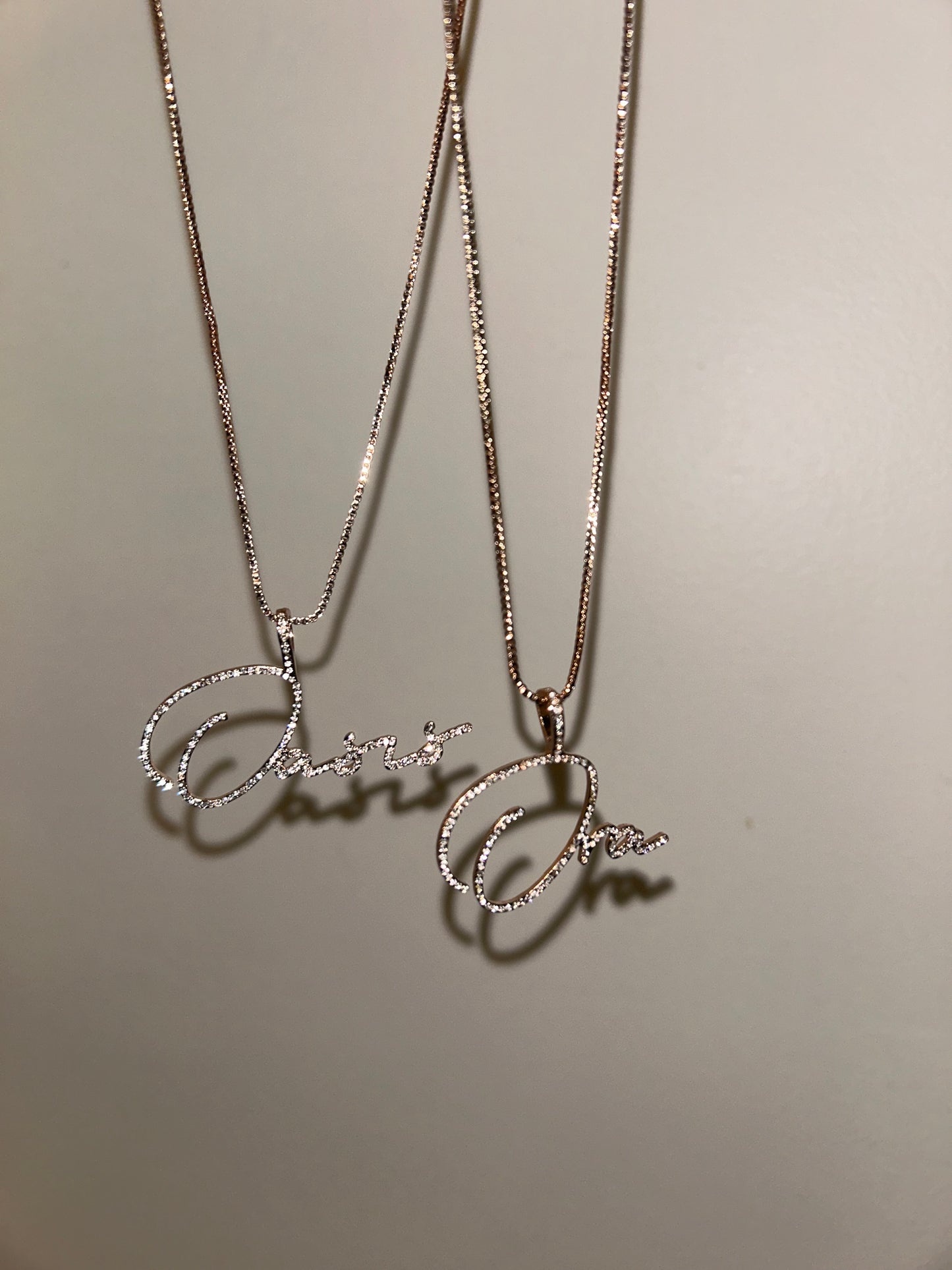 Diamonds In Your Name Pendant Necklace