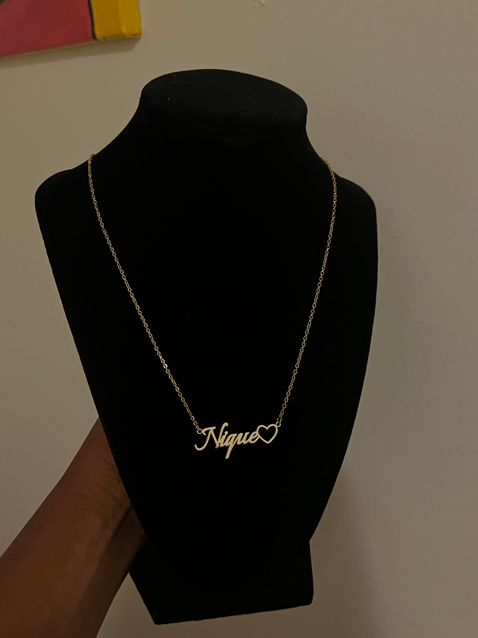 Custom Name Necklace With Heart Pendant 1