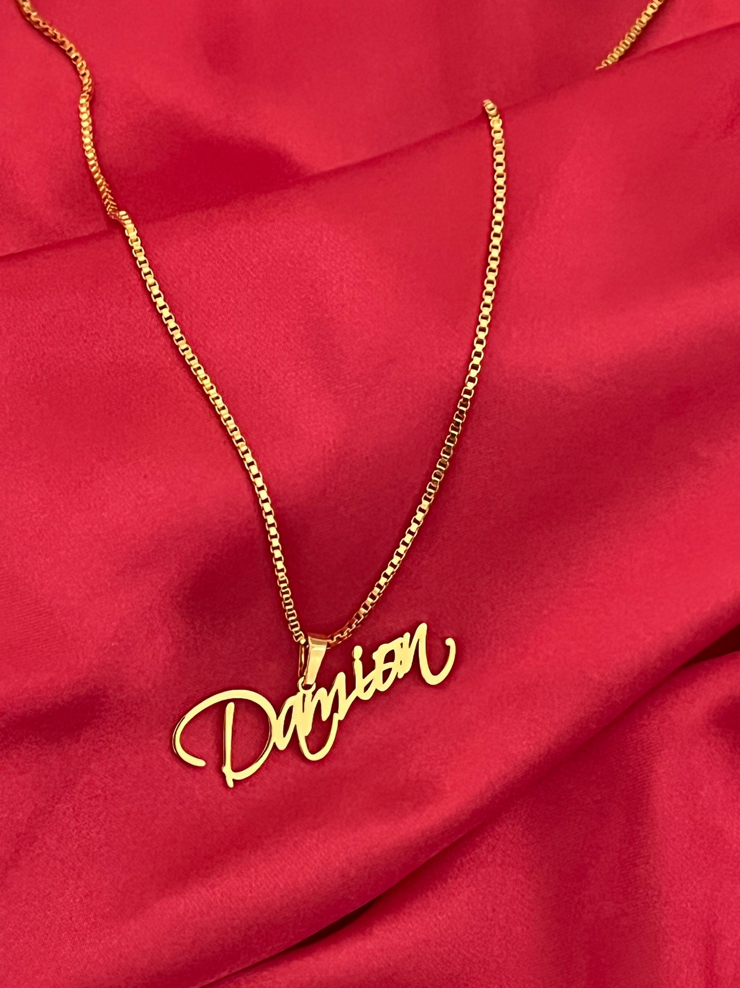 Custom Name Pendant Necklace