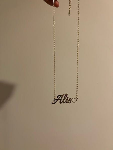 Custom Name Necklace With Heart Pendant 1