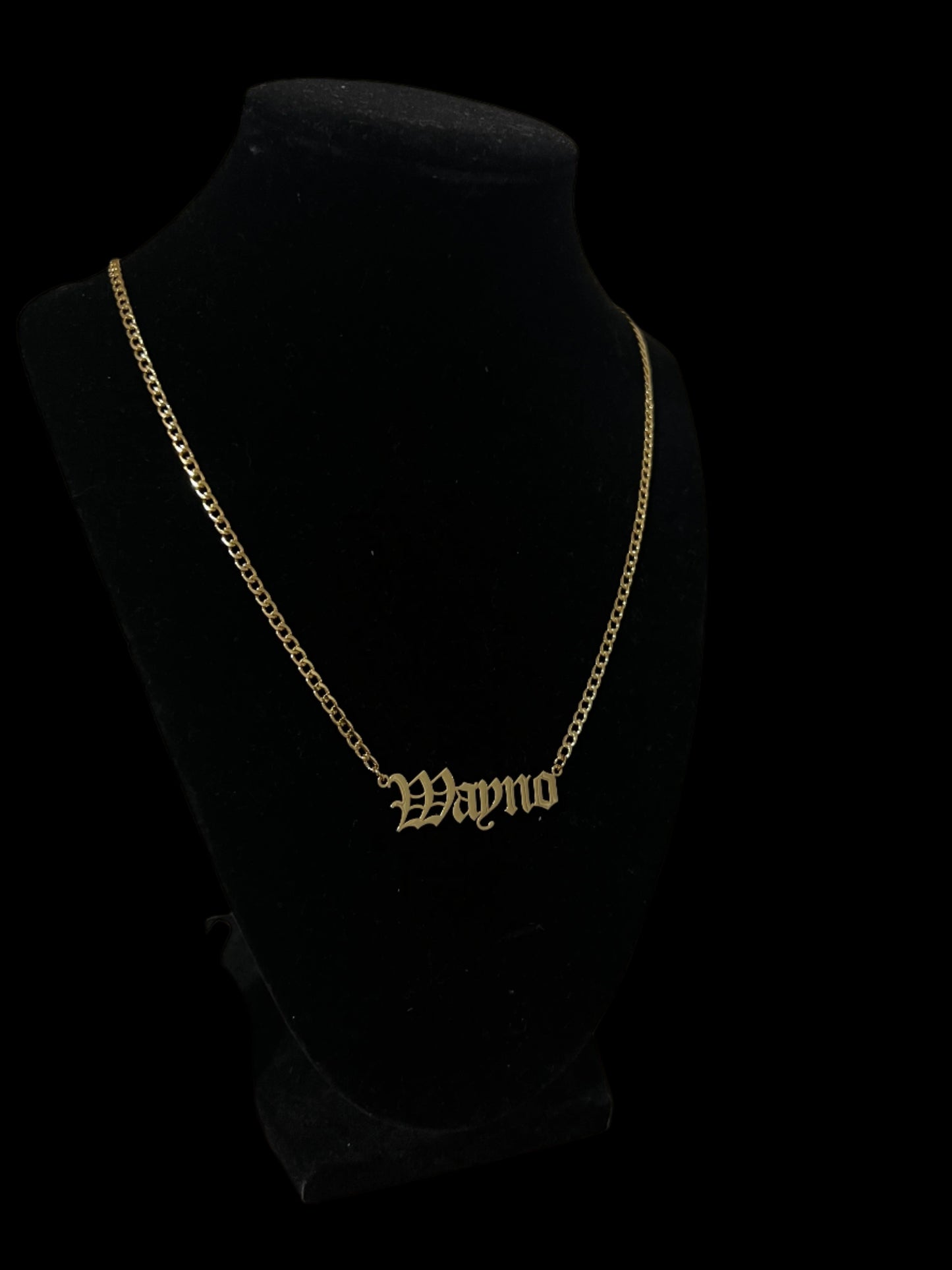 Old English Font Name Necklace