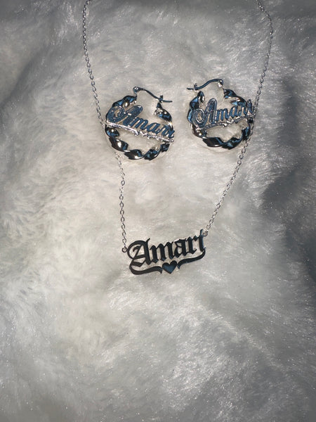 Custom Earrings & Necklace Set