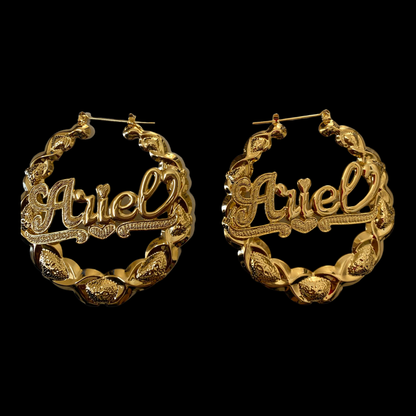 Fly Girl Custom Name Earrings