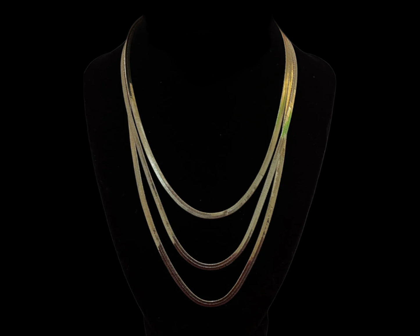 18K Gold Filled Herringbone Snake Chain