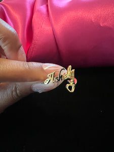 Custom Name Ring With Heart